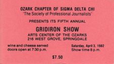 A ticke to the 1982 show.